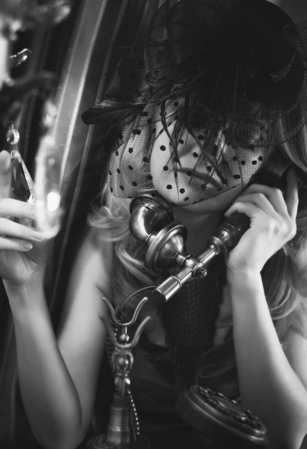 Frau die Telefoniert